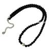 Souchuang Collar de Plata de Ley S925 con Perlas Ligeras y Ágata Negra para Mujer, Cadena Elegante de Clavícula de Gama Alta, Collar de Perlas