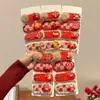 Accesorios Rojos para el Cabello para Niñas durante el Año Nuevo Chino, Pinzas para el Cabello para Niños, Pinzas para Flequillo, Pasadores para Niñas Pequeñas, Pinzas para el Cabello de Año Nuevo para Bebés