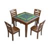 Mesa de mahjong de madera maciza frotada a mano, mesa de comedor para el hogar, moderna minimalista, mesa de ajedrez para residencia de ancianos, mesa de ajedrez cuadrada, mesa y silla de ajedrez