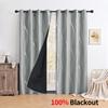 Cortinas Blackout Completas com Estampagem a Quente Nova e Tecido Pongee Prata para Sala de Estar e Quarto Cortinas de Proteção Solar Aliexpress Dropshipping