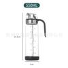 Venta directa vidrio borosilicato alto apertura y cierre automático aceitera gran capacidad salsa de soya vinagre condimentos botella acero inoxidable a prueba de polvo aceitera