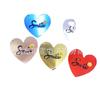 Colgante Acrílico de Doble Capa con Espejo de Color de Amor Sonriente, Colgante para Llavero de Funda de Teléfono Móvil, Accesorios de Joyería DIY