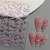 Ins Dulce Fresco Pequeño Serpiente Dorada Pegatina para Uñas Arte 5D Repujado Bronceado Spice Girls Serpiente Plateada Aurora Pegatina para Uñas Joyería SL