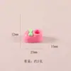 Zapatos Pequeños de Dibujos Animados Estilo Coreano Juguete de Pompón de Felpa Accesorios de Decoración Zuecos DIY Pasador Adorno para Matrícula Colgante