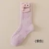 Meias de Coral Grosso Quentes para Outono e Inverno, Não Soltam Fiapos, com Boneco Cartoon, Cor Sólida, Fofas, para Dormir, Meia-Calça, Meias para Casa de Maternidade