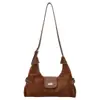 Bolsa Croissant Fosca Minimalista Retrô 2026 Novo Estilo Bolsa de Ombro Texturizada Estilo Ocidental High-End Tendência Versátil Bolsa de Trabalho