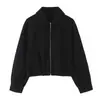 Estilo Europeo y Americano Transfronterizo Z 2026 Nueva Moda Ropa Femenina al por Mayor Cremallera Chaqueta Suave Abrigo 3046341