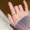 Menta Glacial Súper Blanco Fritillaria Anillo Azul Esmalte Diseño de Nicho para Mujer Anillo de Dedo Lujo Ligero Anillo de Dedo de Alta Calidad