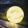 Lámpara de Luna Luminosa Impermeable para Exteriores Pintada en Spray Paisajismo de Patio Villa Decoración Solar para Césped Jardín Lámpara de Camping