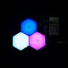 Luminária de parede interna hexagonal criativa de tamanho grande decoração de parede de fundo de TV luminária quântica de tamanho grande emenda