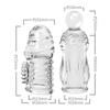 Conjunto Agradável de Coroa Click Conjunto de 2 Dentes de Lobo Transparentes Estendidos e Aumentados Fisicamente Conjunto de Contas Superiores Pênis Brinquedo Sexual