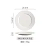 Textura de Golfe Nórdico Simples Prato para Bife Cerâmica Branco Prato de Jantar Prato Redondo Prato Plano Prato Rasos Prato de Sobremesa de Alto Valor