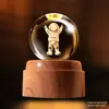 Luz Noturna de Planeta com Bola de Cristal Giratória Enfeites Criativos para Mesa Artesanato Feng Shui Presentes para Professores Novos Produtos Transfronteiriços