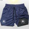 AliExpress Pantalones de Playa de Verano para Hombre de Doble Capa 2 en 1 Rayados de Malla Deportiva para Correr Pantalones Cuádruples de Secado Rápido Impermeables
