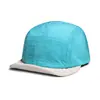 Gorra de cinco paneles de secado rápido con bloques de color a cuadros para hombre y mujer, fina de verano para protección solar al aire libre, ligera, transpirable, con visera suave, gorra de béisbol
