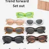 Explosiones en Europa y Estados Unidos Joker Moda Retro Gafas de Sol Ojo de Gato Uñas de Arroz Personalizadas Gafas de Sol Avanzadas para Street Shot Mayoreo