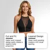 Top Camisola Curta Vazada Zeriluna: O design curto é confortável e respirável, acentuando os contornos do corpo