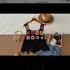 Camisola de Punto Estilo Étnico para Mujer, Ropa Interior de Verano, Top Bohemio Tailandés de Nicho