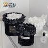 Cinta para falda de ramo de flores de 5 cm con sombra de flores, embalaje para regalo de flores rosas, embalaje para pastel, cinta para falda, tienda de flores
