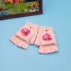 Luvas Infantis My Little Pony com Dedos Divididos e Cobertura Flip-Up Quentes de Inverno Meio Dedo Meninas Infantis Outono e Inverno Escrita Cinco Dedos