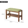 Banqueta para Cambiar Zapatos de Madera Maciza para Entrada de Casa, Banco para Zapatos con Cojín Suave, Banco para Sentarse y Ponerse Zapatos de Madera de Haya Nórdica, Banco para Probarse Zapatos de Entrada