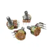 Potenciómetro Simple/Doble Wh148 con Interruptor B500R1K2K5K10K20K 50K100K500K1M Pines Curvos