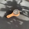 Cuchara Mini Portátil Súper Suave con Múltiples Cerdas, Cepillo de Bambú Jade para Limpiar y Pulir Huesos de Oliva, Cera de Abejas, Turquesa y Maíz