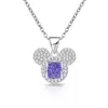 Transmissão ao vivo TK joias europeias e americanas mais vendidas: pingente do Mickey com corte flor de gelo, banhado a ouro real e cravejado com diamantes de alto carbono para mulheres