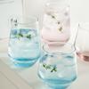 Copo Criativo de Vidro para Beber Copo de Café da Manhã Copo de Leite Copo de Bebida Copo de Chá Personalizado Copo de Chá de Flores Conjunto para Casa