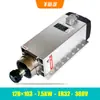 Changsheng 2.2Kw Cabezal de Motor de Husillo para Máquina de Grabado 1.5 Cuadrado 4 Refrigerado por Aire Máquina de Corte Inferior 3.5Kw Alta Velocidad 4.5/6