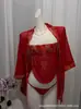 Lingerie Plus Size com Bordado Estilo Chinês Tradicional, Role-Playing, Desejo Puro, Provocação Apaixonada, Faixa de Barriga, Cheongsam, Hanfu da República da China