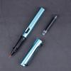 Pluma suave tipo pluma pincel para escritura caligrafía en minúsculas copia de escrituras y pelo de lobo cabeza suave pluma bolsa de tinta pincel suave portátil para escritura para estudiantes