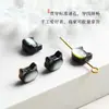 Accesorio de gato sin rostro de nácar blanco natural, componentes de joyería DIY para collar y pulsera semiacabados perforados, venta directa de fábrica