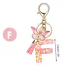 Suministro y Venta de 26 Llaveros con Letras del Alfabeto Inglés con Borlas, Accesorios para Bolsos con Lazo de Diseño Original