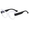 Gafas Leiren con Montura Transparente Cross-Border de Colores Contrastantes, Diseño Cat-Eye Colorido, Bloqueo de Luz Azul, Monturas Versátiles para Gafas, Protección contra Luz Azul