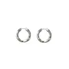 Pendientes de Aro Twist Avanzados Transfronterizos Europeos y Americanos Redondos Moda Casual Pendientes Simples Pendientes