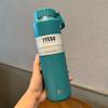 TYESO taza gran capacidad hervidor deportes al aire libre hombres y mujeres portátil acero inoxidable 304 frío y caliente taza de fácil extracción