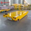 Carro Flatbed Elétrico sobre Trilhos Alimentado por Cabo 380V para Transporte e Manuseio de Materiais em Oficina, Carro Flatbed Elétrico sobre Trilhos com Direção Controlada Remotamente