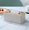 Caja de Pañuelos Lateral de Dos Compartimentos Caja de Almacenamiento al por Mayor Caja de Pañuelos para Hotel de Negocios Restaurante Se Puede Imprimir con Logo Publicitario Caja de Pañuelos de Papel