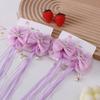Nuevo Pasador para el Cabello de Niña Estilo Chino Celebridad de Internet Tassel Antiguo Tocado para Niña Hanfu Pin Lateral Cinta de Lazo Accesorios para el Cabello