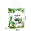Nova Sacola de Presente Estilo Fofo de Animal da Selva da Amazon para Festa de Aniversário Sacola de Papel para Compras Sacola Tote para Joias