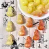 Resina de calabaza sensible a la luz UV finamente tallada pintura al óleo dorada calabaza materiales para pulsera collar DIY hechos a mano