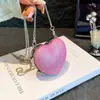 Bolsa Pequena Versátil de Coração Nicho Incrustada de Diamantes para Mulheres 2025 Verão Novo Estilo Jantar de Celebridade Bolsa de Ombro Bolsa Transversal Fashion
