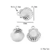 16 Colgantes de Acero Inoxidable Estilo Marino de Mariscos Tortugas Accesorios para Joyería DIY Colgante para Pulsera Collar Bolso