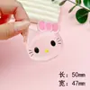 Fondo Plano Transparente Cabeza de Gato Acrílico DIY Accesorios para Joyería Funda para Teléfono Móvil Parche Decorativo para Coche Pasador Material para Accesorios del Cabello