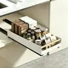 Estante de almacenamiento extraíble debajo del fregadero de la cocina, cesta extraíble para gabinete, organizador de almacenamiento de cajones, caja de almacenamiento multifuncional, cesta de almacenamiento