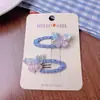 Nuevo clip de flequillo de lunares dulces estilo coreano para niñas, scrunchie colorido versátil, anillo para el pelo tipo pinza BB lateral