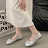 Zapatos Mary Jane de suela plana para mujer al por mayor nuevo verano brisa de noche francesa suave con falda boca poco profunda suela suave zapatos de frijol
