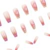 Uñas de Alta Gama Nude Puro Deseo Corazón de Niña Rojo Violeta Lujo Accesible Alta Gama Brillantes Florales Portables 24 Piezas