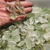 Espécimen de piedra de cristal verde pequeño mineral en bruto al por mayor 100g Precio